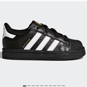 Black toddler adidas superstar